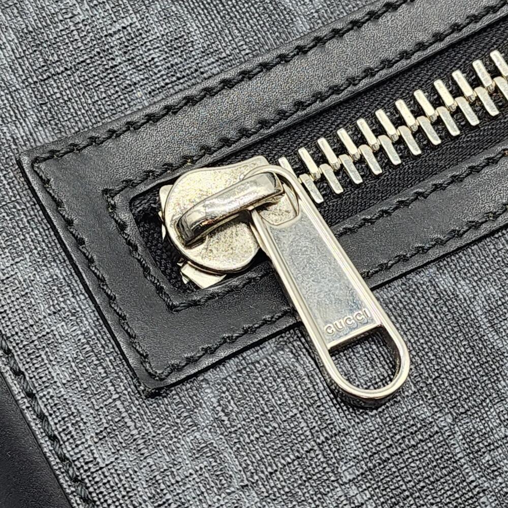 Gucci GG Supreme Small Messenger Crossbody Bag Black Gray 792082 - $1580 - Picture 5 of 9